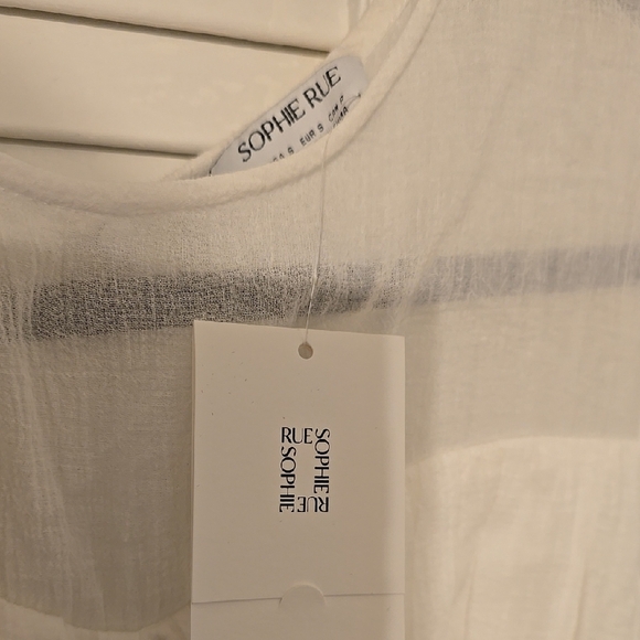 SOPHIE RUE Womens White Puff Sleeve Dress - Picture 2 of 4